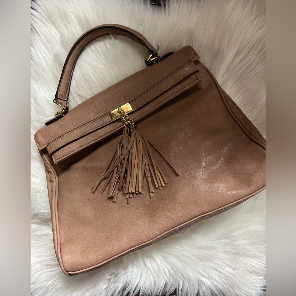 Tan Satchel Bag